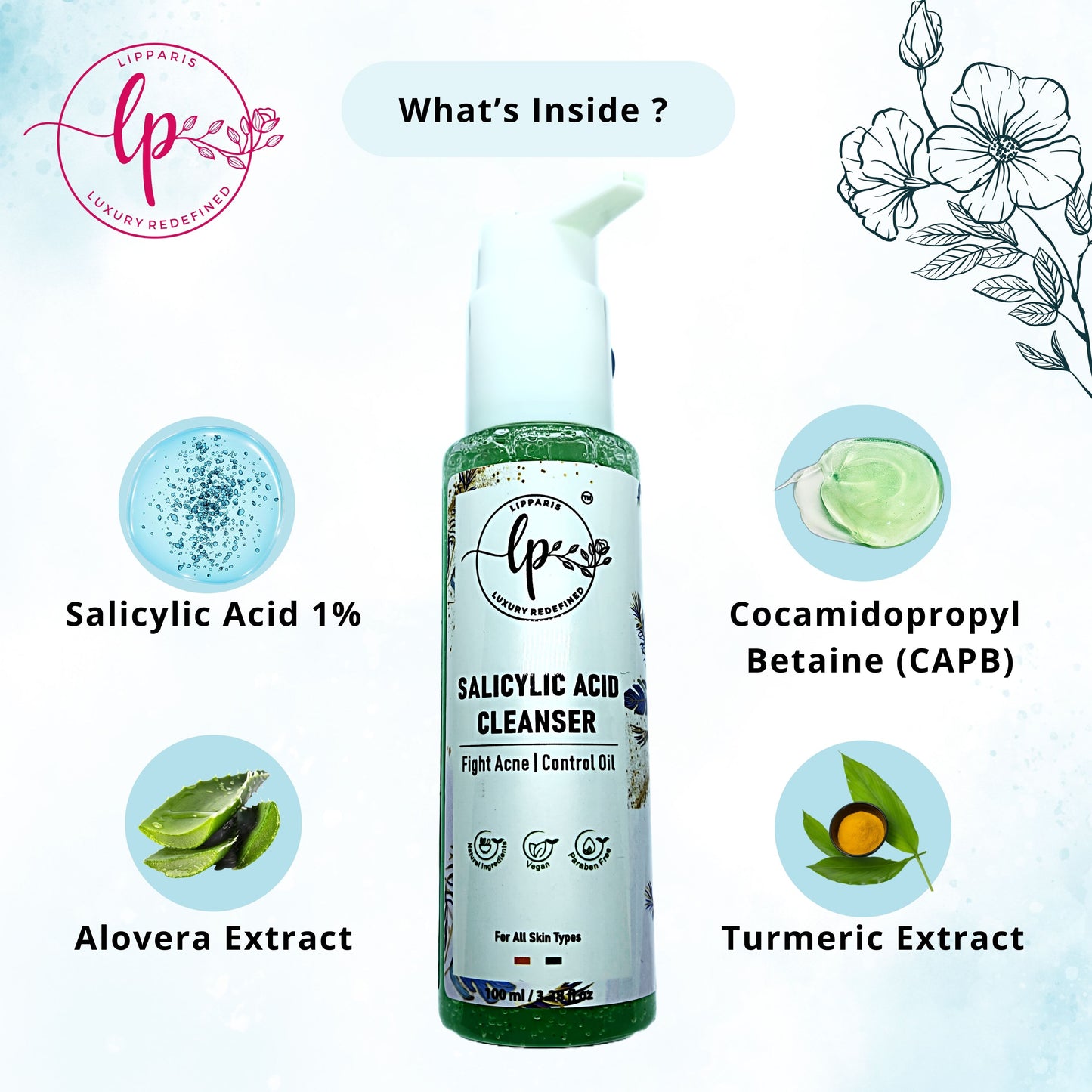 LIPPARIS SALICYLIC ACID CLEANSER 100ML